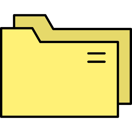 폴더 Generic Thin Outline Color icon