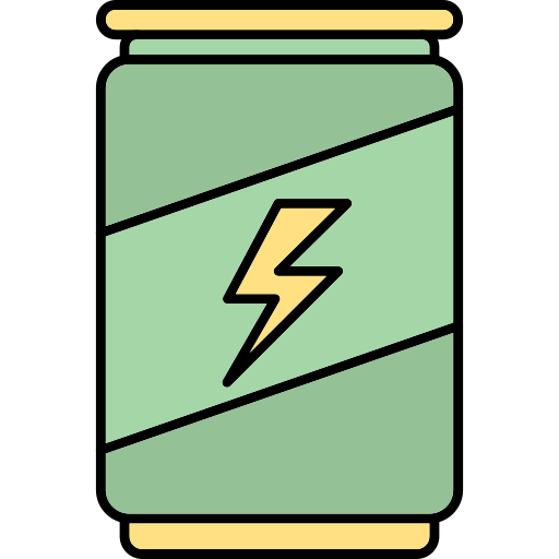 Энергетический напиток Generic Thin Outline Color иконка