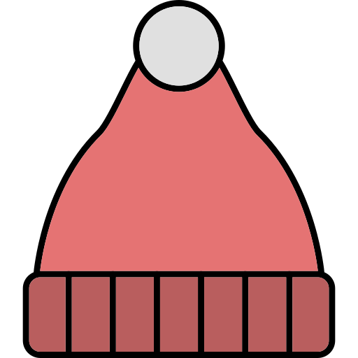 sombrero tejido Generic Thin Outline Color icono