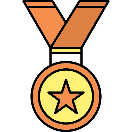 medal Generic Thin Outline Color ikona