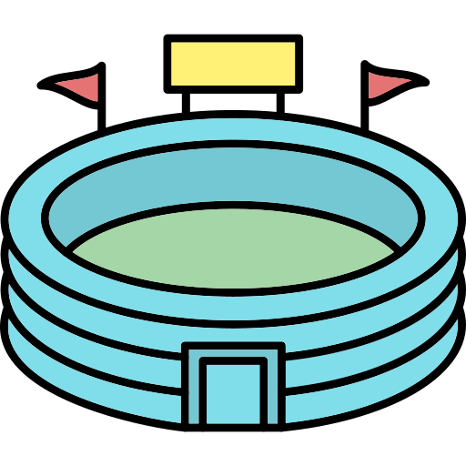 Стадион Generic Thin Outline Color иконка
