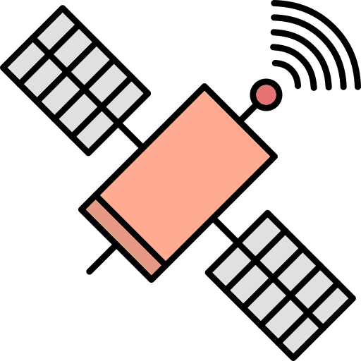Satellite Generic Thin Outline Color icon