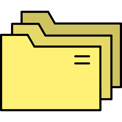 ordner Generic Thin Outline Color icon