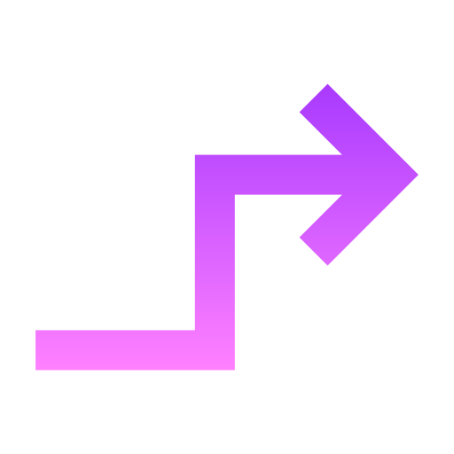 flecha derecha Generic Gradient icono