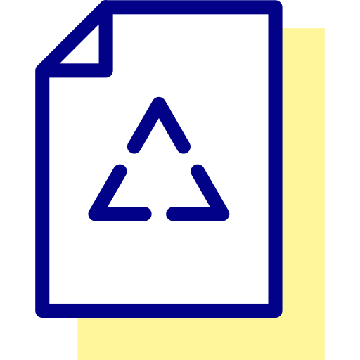 papierrecycling Detailed Mixed Lineal color icon