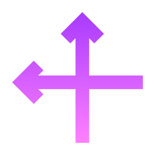 dos flechas Generic Gradient icono