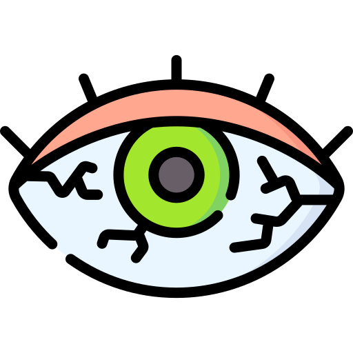 Red eye Special Lineal color icon
