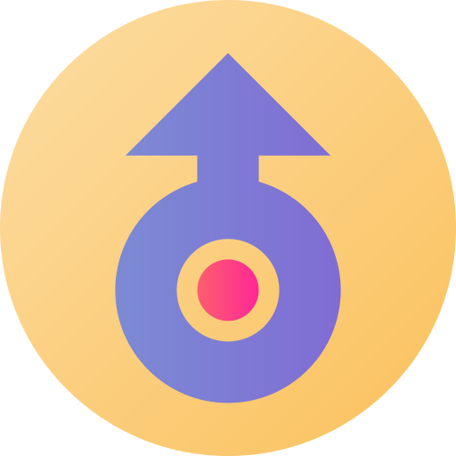 uranus Flat Circular Gradient icon