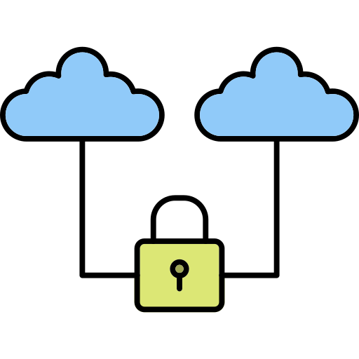 nuage Generic Outline Color Icône