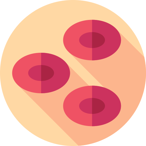 las células rojas de la sangre Flat Circular Flat icono