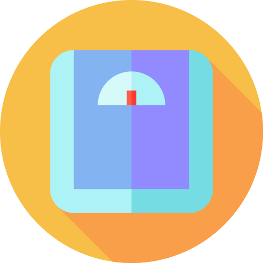 체중계 Flat Circular Flat icon