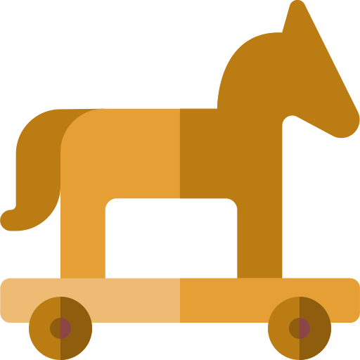 троянский конь Basic Rounded Flat иконка