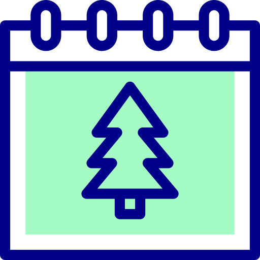 クリスマス Detailed Mixed Lineal color icon