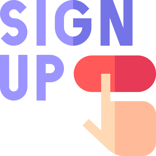 Signup Basic Straight Flat icon