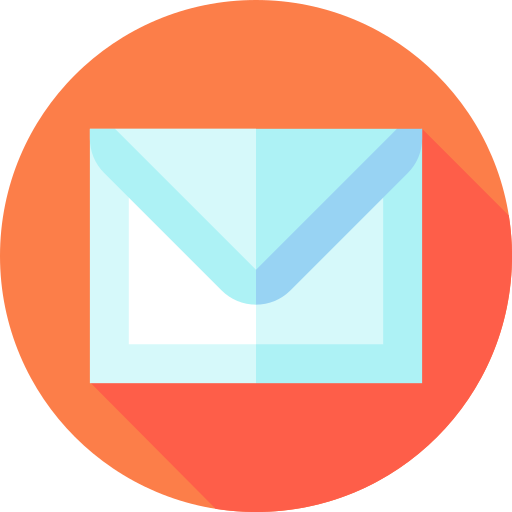 e-mail Flat Circular Flat icona