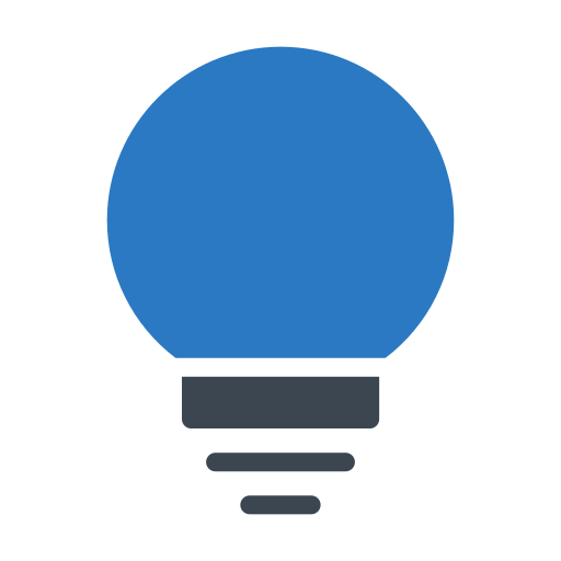 die glühbirne Generic Blue icon