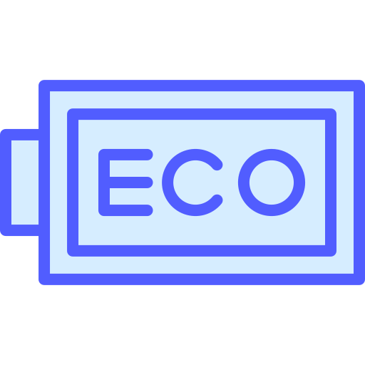 bateria ecológica Generic Blue Ícone