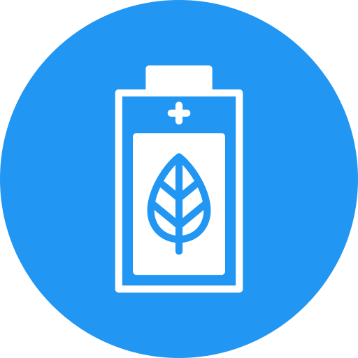 eco-batterij Generic Flat icoon