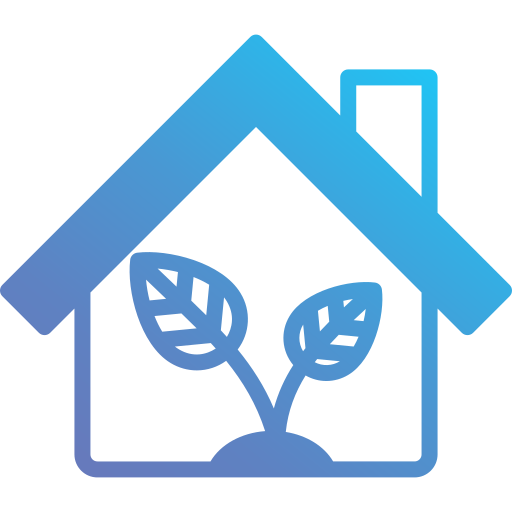 ekologiczny dom Generic Flat Gradient ikona