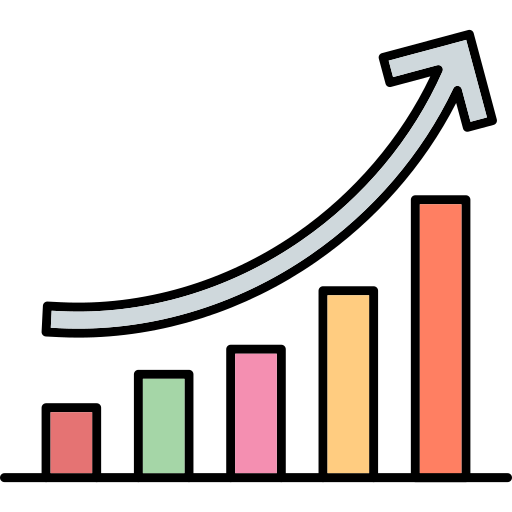 crecimiento Generic Outline Color icono