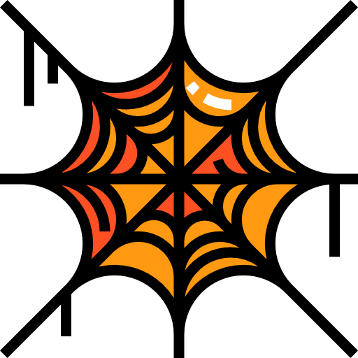 Spider web Detailed Straight Lineal color icon