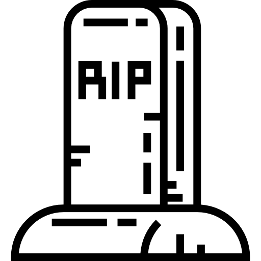 nagrobek Detailed Straight Lineal ikona
