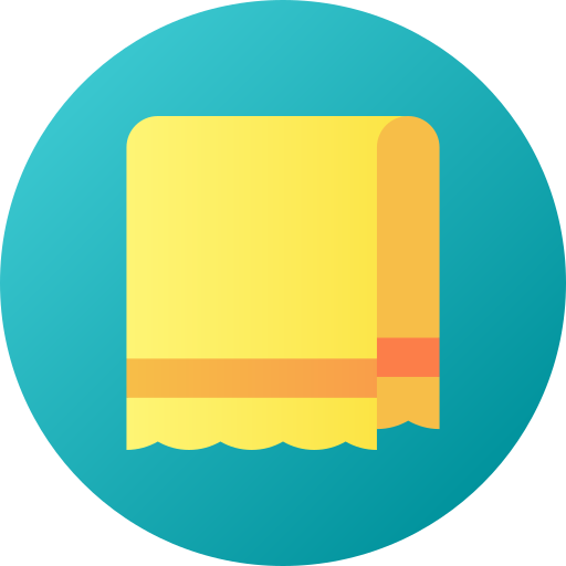Towel Flat Circular Gradient icon
