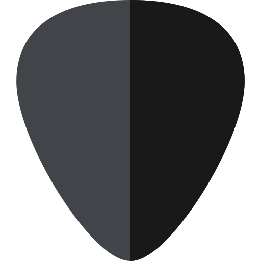 ギターピック Basic Rounded Flat icon