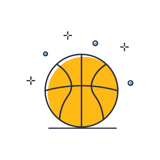 pelota de baloncesto Generic Color Omission icono