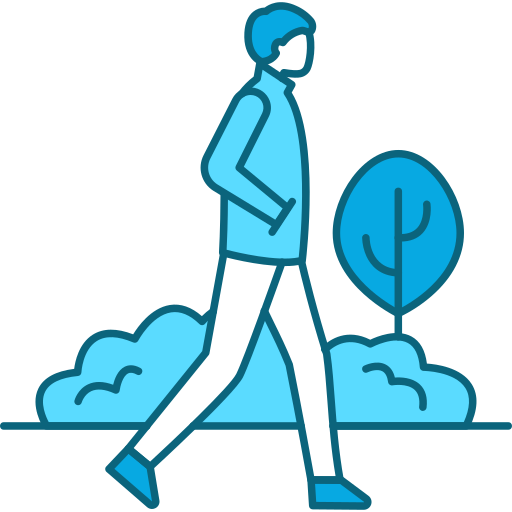 Walking man Generic Blue icon