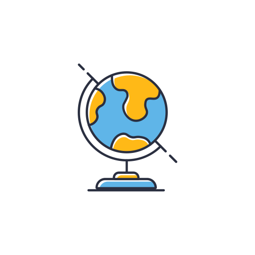 Globe earth Generic Color Omission icon