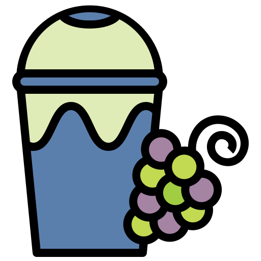 jugo de uva Generic Outline Color icono