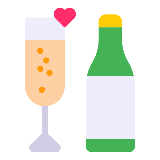 copa de champán Generic Flat icono