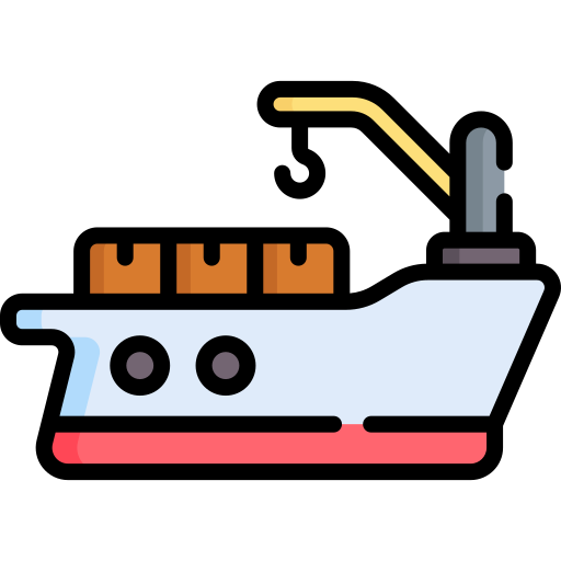 Cargo ship Special Lineal color icon