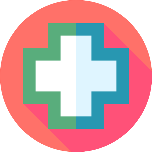 Health Flat Circular Flat icon