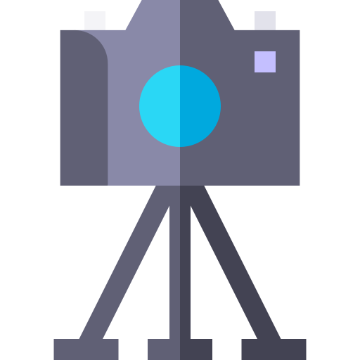 trépied caméra Basic Straight Flat Icône