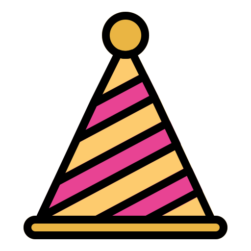 Праздничная шляпа Generic Outline Color иконка