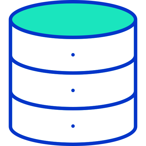 stockage de la base de données Generic Fill & Lineal Icône