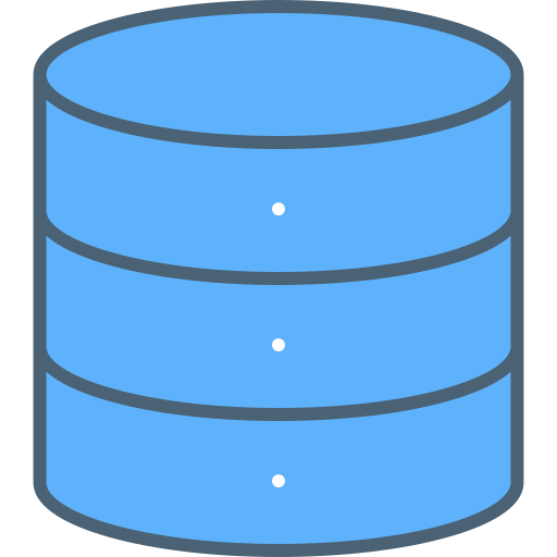 almacenamiento de base de datos Generic Blue icono