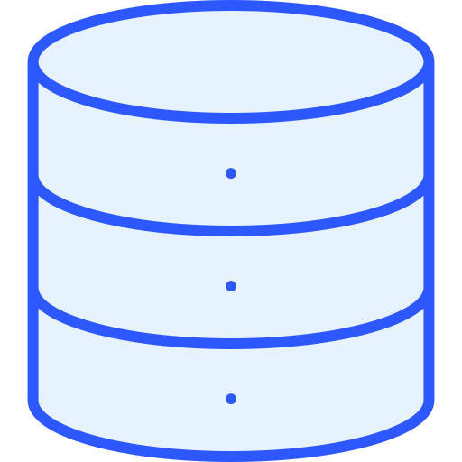 archiviazione database Generic Blue icona