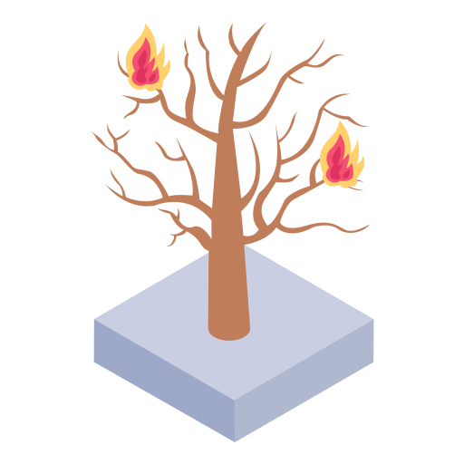 pożar lasu Generic Isometric ikona