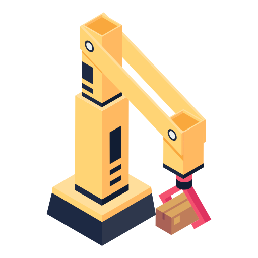 brazo robotico Generic Isometric icono