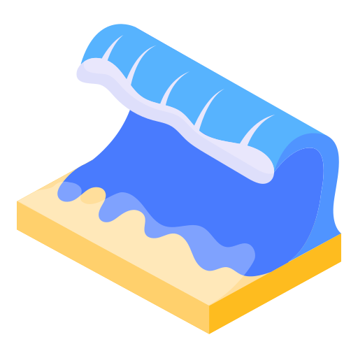 olas del mar Generic Isometric icono