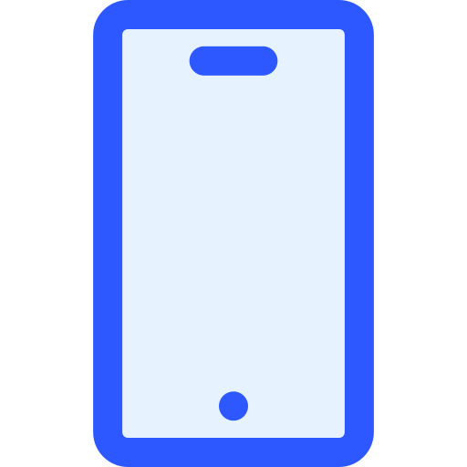teléfono inteligente Generic Blue icono