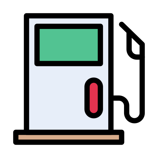 pompa paliwowa Vector Stall Lineal Color ikona