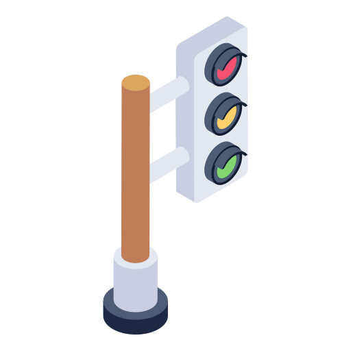 Traffic signal Generic Isometric icon