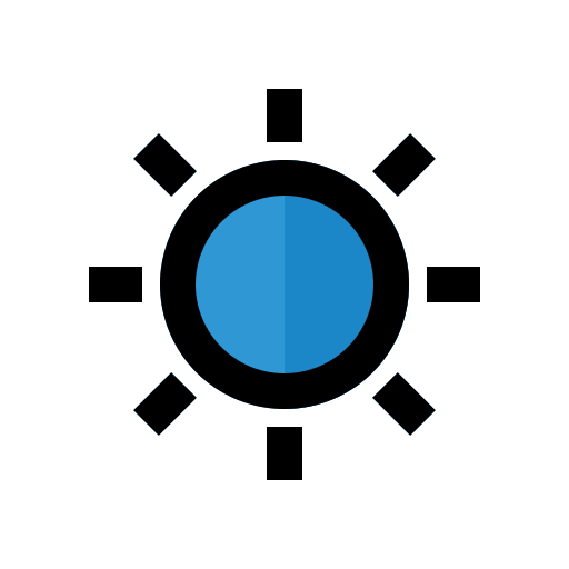 jasność Generic Outline Color ikona