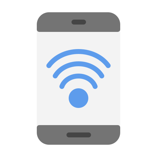 wifi-signaal Generic Flat icoon