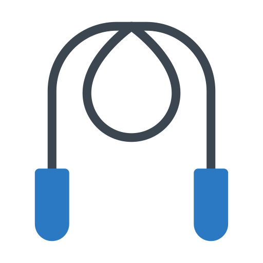 Skipping rope Generic Blue icon