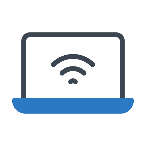 segnale wi-fi Generic Blue icona